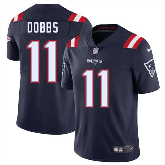 Men & Women & Youth New England Patriots #11 Joshua Dobbs Navy 2025 Vapor Limited Stitched Jersey,We sell and wholesale Men & Women & Youth New England Patriots #11 Joshua Dobbs Navy 2025 Vapor Limited Stitched Jersey on line form chian!